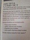 Vtg New  9104 Goody Green  Brush And Comb Set 1989 Factory Sealed Nylon Bristles