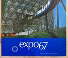 1967 Expo67 Expo 67 Montreal World Fair Poster Usa Pavillion Buckminster Fuller