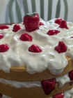 Vintage Strawberry Shortcake Ceramic Pedestal Footed Cake Plate Dome Cover