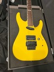 Vintage 1987 Esp Japan M-1 Custom Guitar In Canary Yellow W case