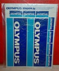 Vtg Sheets Of Logo Stickers For Olympus Cameras Nos Dealer Pack 18 Decals Total