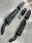 2pcs Side Step Running Boards Fits For Defender 110 L851 4 Doors 2021-2026 Black