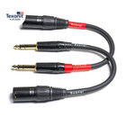 1 4 Inch Trs To Xlr Male 6 35mm Balanced Signal Interconnect Microphone Cable Qu