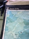 Rare  vintage Haack Gotha Africa Continent Roll Pull Down Educational School Map