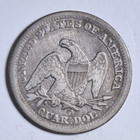 1850-o Seated Liberty Quarter   Nice Bold Very-fine Vf 