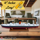 12  Rms Carpathia Model Ship With Removable Stand - Titanic Toys For Kids