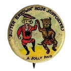 1910 Jolly Pair Tige Buster Brown Hose Supporters 7 8  Celluloid Pinback