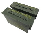 Army Surplus Nato Small Ammo Can  2  Pack Metal Storage Box Military Case Green