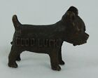 Vintage   Ideal Dog Food Good Luck Charm   1  Bronze Metal Promo Prize Terrier