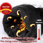 Classic Pleated Leather Gloves Women Color Real Leather Glove Women Winter Glove