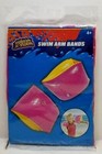 Splash N Swim Inflatable 9  X 6  Arm Bands 1 Pair Pink   Yellow Kids 4   g4 