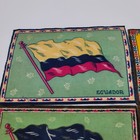 Antique Cigar Tobacco Felt Flannel Flags 8  X 5 5 Lot Of 6 Different Countries