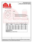  14 Phillips Flat Head Self Tapping Sheet Metal Screws Zinc  pick Length   Qty 