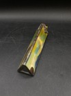 Kaleidoscope Cats Eye Yellow Marble Leaded Stained Glass Vintage 7   