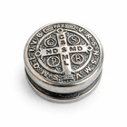 Saint Benedict Cross Bead  Stainless Steel Paracord Bead  Catholic Protection