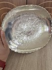 Arthur Armour Hammered Aluminum Tray Vintage Butterfly