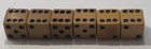 Three Pair Butterscotch Bakelite 1 2    Vintage Dice  tested 