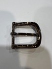 Solid Brass Nickel Belt Buckle Made In Italy Fits 1  Belt Strap