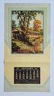 The Old Covered Bridge  1941 Vintage Calendar Salesman Sample Litho Print