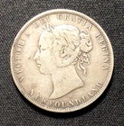 1876 H Newfoundland Silver  50 Cents  Wow  Enn Coins