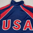 Usa Swimming Jacket Mens Med Blue Swim Team Track Warmup Speedo Full Zip Vintage
