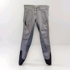 Horze Breeches Women   s Full Seat Equestrian Riding Pants Gray Us Size Small