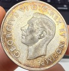 Toned 1944 Canada 50 Cents Silver Coin