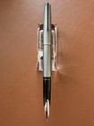 Pilot Custom 18k-wg Fountain Pen H1074 1974 Vintage  F Nib  Silver Stripe Barrel