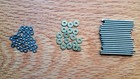 Vintage Straight Razor Repair Kit 8 Sets Of Nickel Pins Washers   Pivot Washers