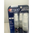 Crest Pro-health Germ Kill Breath Mist Clean Mint 0 24 Oz 4-pack Lot Of 2
