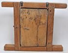 Antique Wooden Small Window Wall D  cor Original Old Crafted Painted Rustic