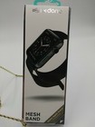 X-doria 42mm Charcoal Black Mesh Stainless Steel Apple Watch Band Brand New