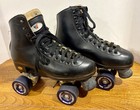 Riedell Quad Roller Skates Size 7 Black Power Dyne Plates Sonar Zen Wheels 111br