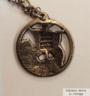 Vintage Tinn-per Norway Pewter Pendant     Solid Tin Viking   Scandinavian Jewelry