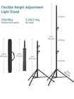 Photography Light Stand Heavy Duty Tripod   9 2 Ft 110   280cm Aluminum Lighting