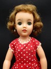 Vintage 1957 Ideal Miss Revlon 18  Fashion Doll In Red Polka Dot Dress