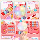 Baby Gift For 1-2 Year Old Girl  10-in-1 Montessori Toys Bus For Baby 6-12-18   