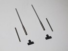 Pair Simulation Mirror Mount Cb Spring Metal Antenna Tamiya 1 14 R c King Hauler