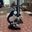 Leitz Ernst Leitz Wetzlar Monocular Compound Microscope 10x Nr 454824  antique 
