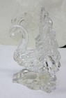 Italian Lead Crystal Peacock Figurine    Nice Detail   Made In Italy