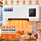 2000w Space Heaters 2 In 1 Air Fan Ceramic Wall Mounted Portable Heater W remote