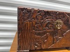 Vintage Hand-carved Chinese Camphor Wood Chest Antique Tea Art Collectible Box