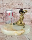 Signed Juno Bronze Female Figure Sculpture Artistic Woman Figurine Fine Art