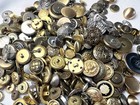 Lg Lot 101-500  2 Pounds  Vintage To Mid Mixed Metal Buttons Assorted Styles