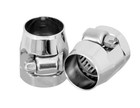 Spectre Spe-2268  2 Pack Natural Stainless Steel 3 8in Fuel Line Fitting Chrome 