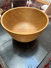 Hand Turned White Oak Wood Bowl Artist Signed Very Fine Illegible Sig 5 5x10