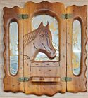  x6  Vintage Handmade Farm Ranch Wooden Trifold Shelf Mirrors Unique 1 Of A Kind
