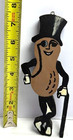 Vintage Planters Mr  Peanut Wooden Wall Hanging Folk Art Advertising Figure