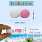 4 Pack Contact Lens Case Bulk Colorful Contact Lens Soak Storage Box Holder
