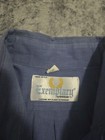 Vintage Budweiser Embroidered Blue Long Sleeve Button-down Shirt